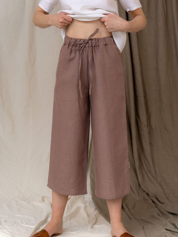 With Pocket 2 Piece Wide Leg Pants Set Two Piece Outfits For Women Summer  Womens Linen Set WomenS Linen Trouser Suits Womens Sleeveless Outfit  Jumpsuits Round Neck Crop Basic Top Button Back