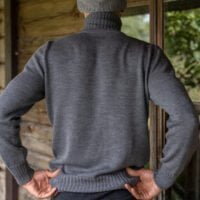 grey merino knitted pullover