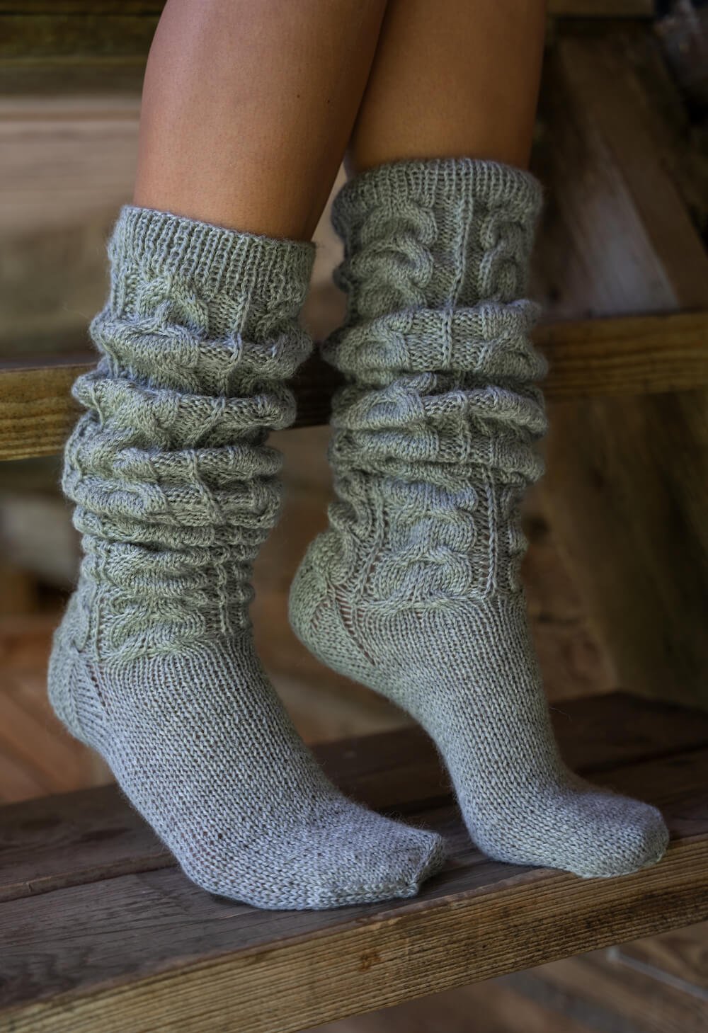 vintage woolen long socks