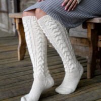 knitted vintage long women socks