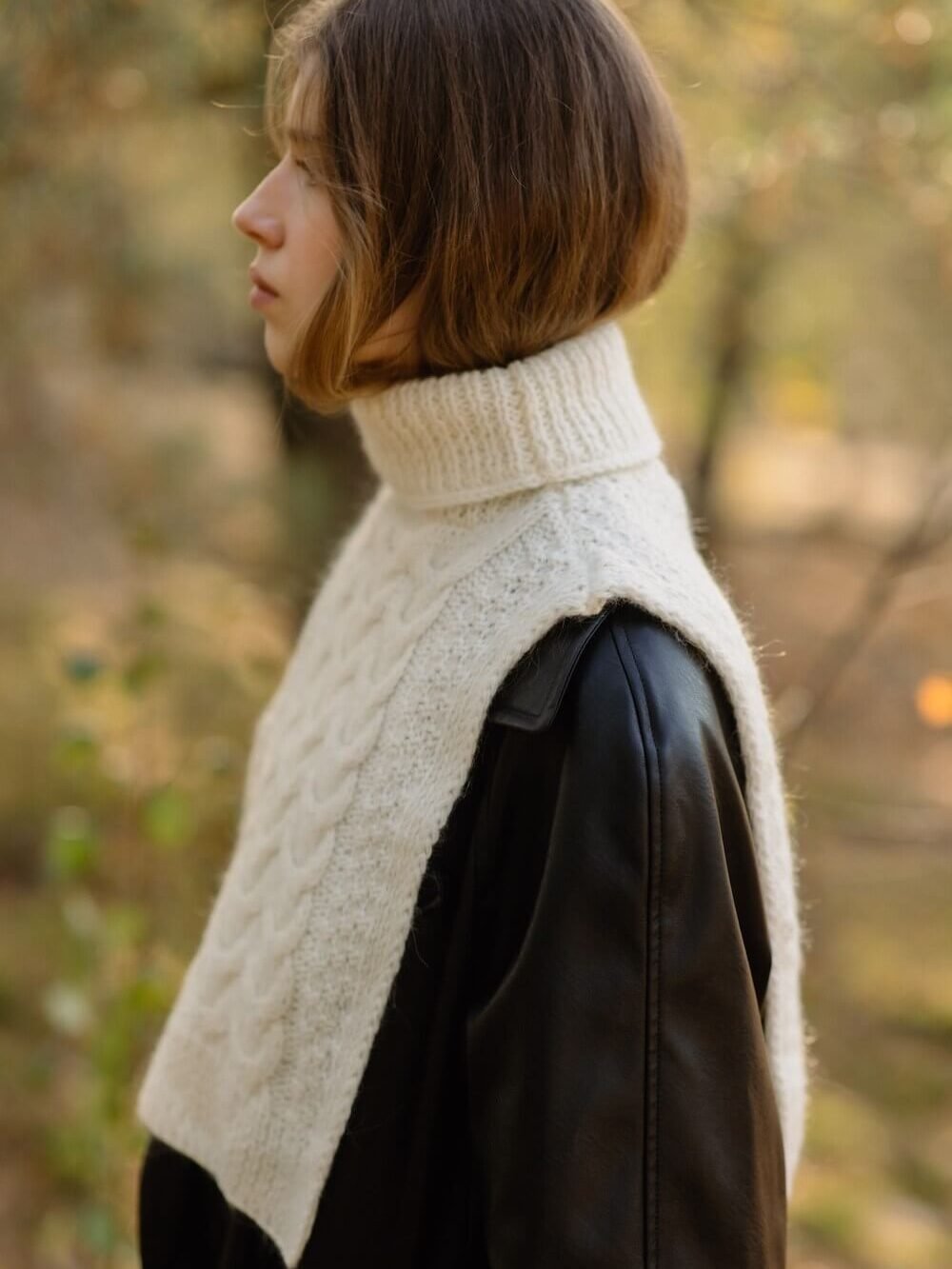 winter stylish merino wool collar neck warmer