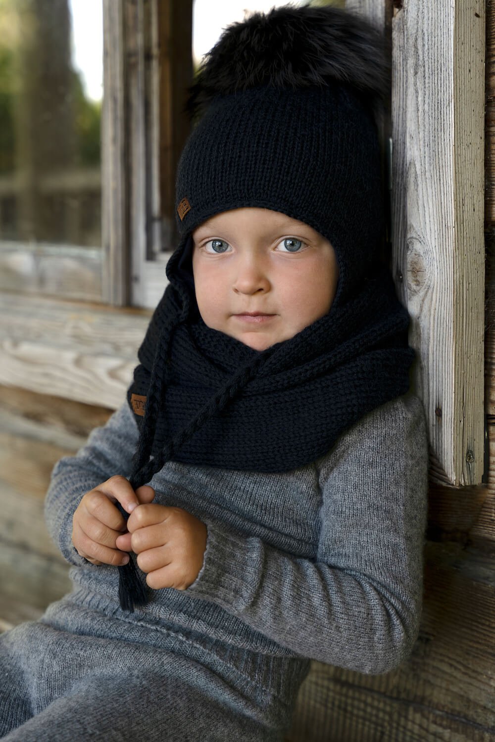 boys winter knit scarf