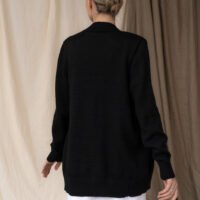 black alpaca woolen sweater for women