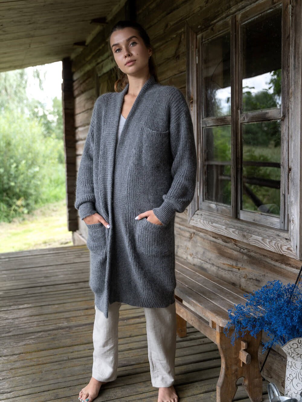 alpaca wool coat cardigan