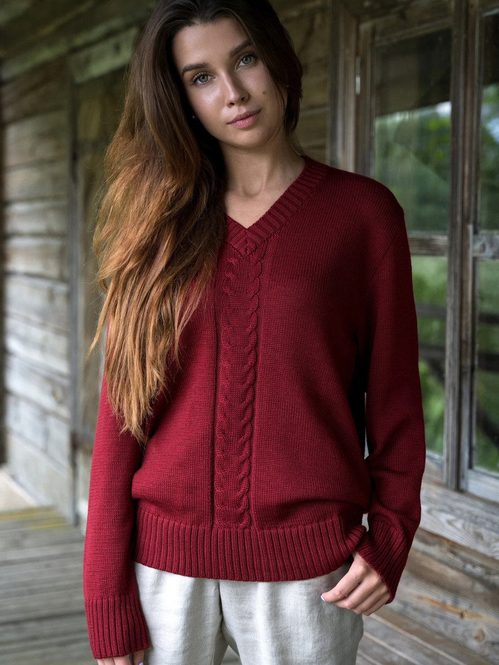 Natūralios merino vilnos megztinis ESMI